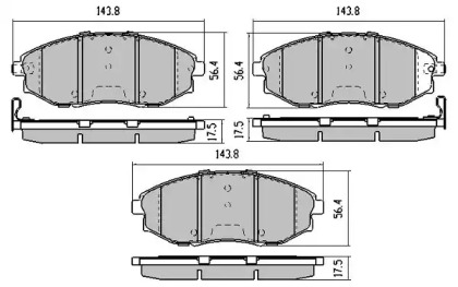 Комплект тормозных колодок FREMAX FBP-1903