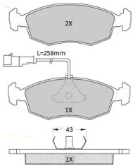 Комплект тормозных колодок FREMAX FBP-1920