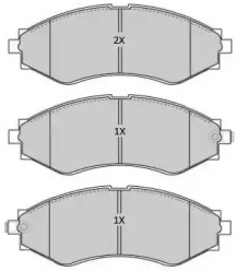 Комплект тормозных колодок FREMAX FBP-1926