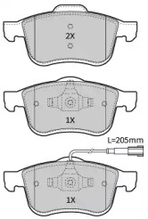 Комплект тормозных колодок FREMAX FBP-1935