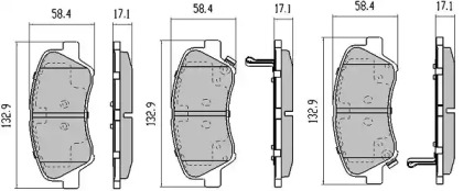 Комплект тормозных колодок FREMAX FBP-5810