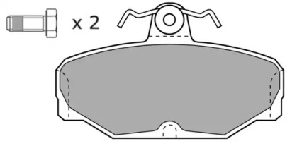 Комплект тормозных колодок FREMAX FBP-0526-01