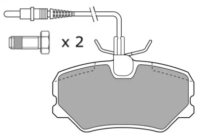 Комплект тормозных колодок FREMAX FBP-0573-01