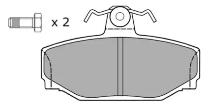 Комплект тормозных колодок FREMAX FBP-0825