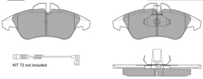 Комплект тормозных колодок FREMAX FBP-1032-01