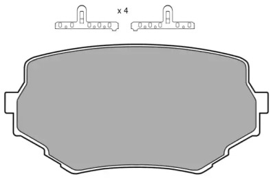 Комплект тормозных колодок FREMAX FBP-1046