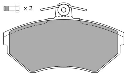 Комплект тормозных колодок FREMAX FBP-1050