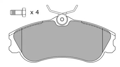 Комплект тормозных колодок FREMAX FBP-1068-01