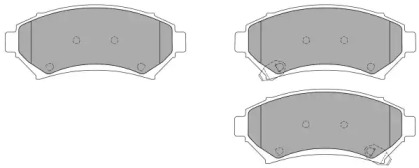 Комплект тормозных колодок FREMAX FBP-1122