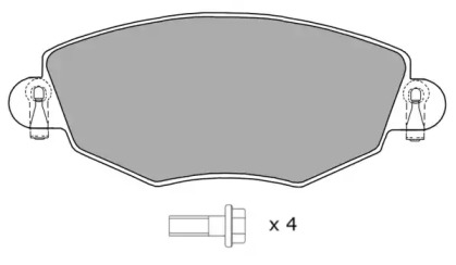 Комплект тормозных колодок FREMAX FBP-1196