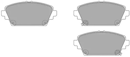 Комплект тормозных колодок FREMAX FBP-1200