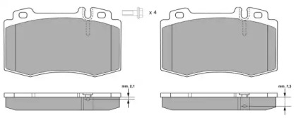 Комплект тормозных колодок FREMAX FBP-1299-01