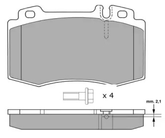 Комплект тормозных колодок FREMAX FBP-1299