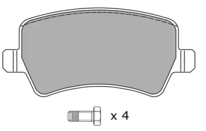 Комплект тормозных колодок FREMAX FBP-1497