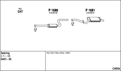 Система выпуска ОГ FENNO CHR54