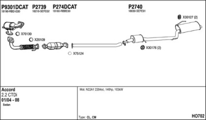 Глушитель FENNO HO702