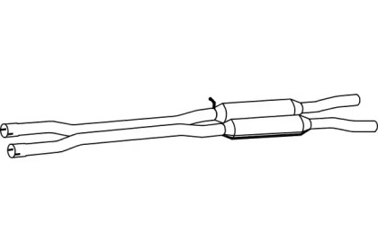 Средний глушитель выхлопных газов FENNO P11024