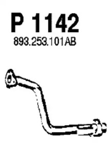 Труба выхлопного газа FENNO P1142