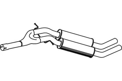 Средний глушитель выхлопных газов FENNO P1336