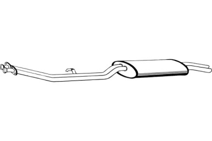 Глушитель выхлопных газов конечный FENNO P1463