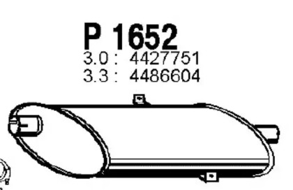 Амортизатор FENNO P1652