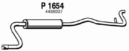 Глушитель выхлопных газов конечный FENNO P1654