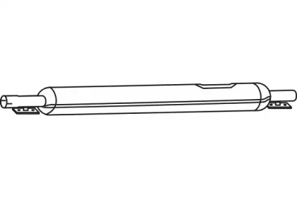 Средний глушитель выхлопных газов FENNO P17003