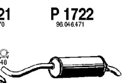 Амортизатор FENNO P1722