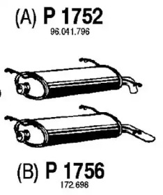 Амортизатор FENNO P1752