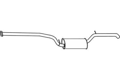 Глушитель выхлопных газов конечный FENNO P23030