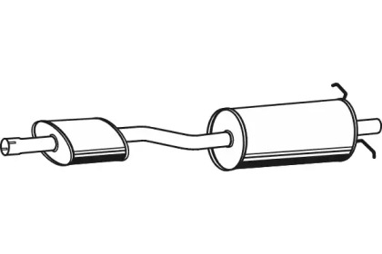 Средний глушитель выхлопных газов FENNO P2492