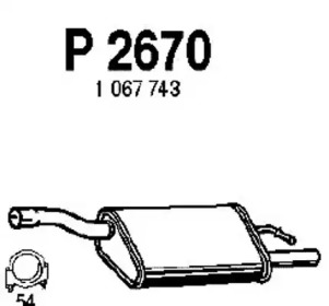 Амортизатор FENNO P2670