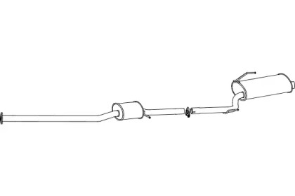 Глушитель выхлопных газов конечный FENNO P2738