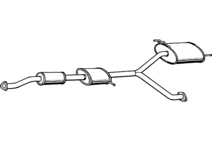 Глушитель выхлопных газов конечный FENNO P2742