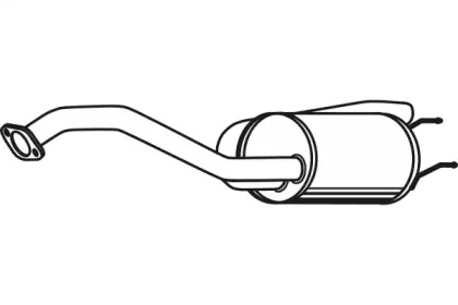 Глушитель выхлопных газов конечный FENNO P2776