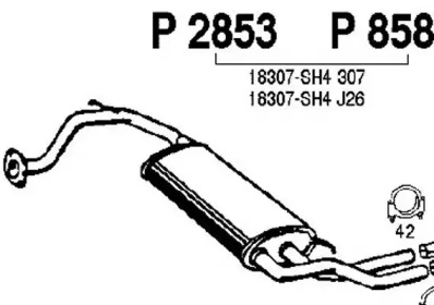 Амортизатор FENNO P2853