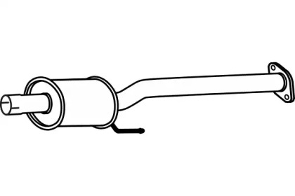 Средний глушитель выхлопных газов FENNO P29017