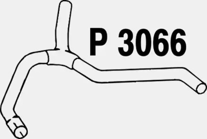 Труба выхлопного газа FENNO P3066