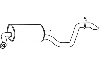 Глушитель выхлопных газов конечный FENNO P31014