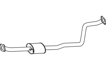 Средний глушитель выхлопных газов FENNO P31027
