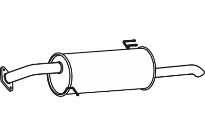 Глушитель выхлопных газов конечный FENNO P31028