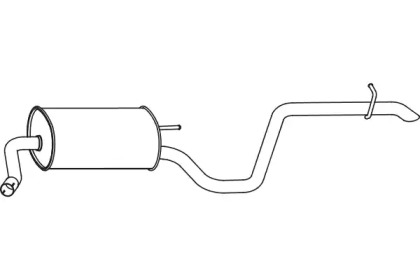Глушитель выхлопных газов конечный FENNO P31039