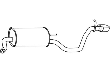 Глушитель выхлопных газов конечный FENNO P31041