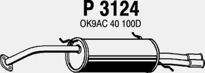 Глушитель выхлопных газов конечный FENNO P3124