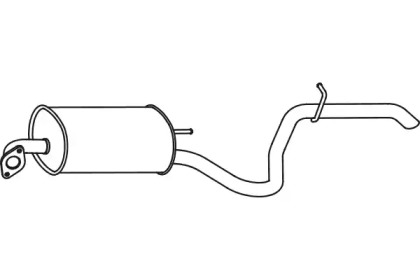 Глушитель выхлопных газов конечный FENNO P3178