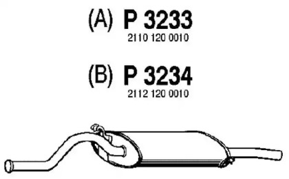 Амортизатор FENNO P3233