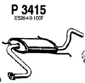 Амортизатор FENNO P3415