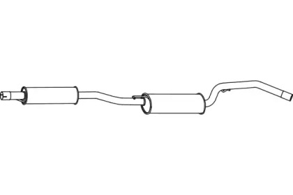 Глушитель выхлопных газов конечный FENNO P3463