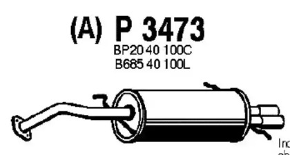 Амортизатор FENNO P3473