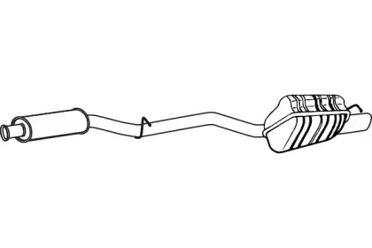 Глушитель выхлопных газов конечный FENNO P36017